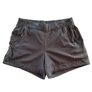Women’s Athletic Shorts – Black Pull-On Performance Shorts